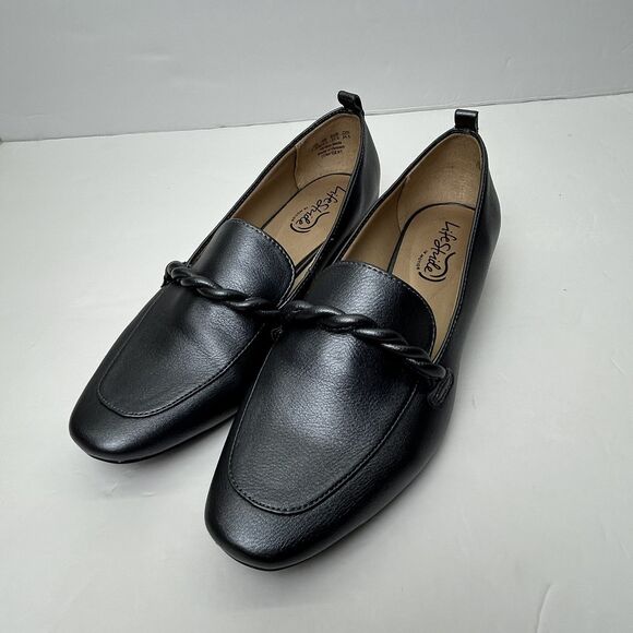 LifeStride Shoes - LifeStride 7.5 W Faux Leather Comfort Slip On Loafers Shoes Metallic Gray Pewter
